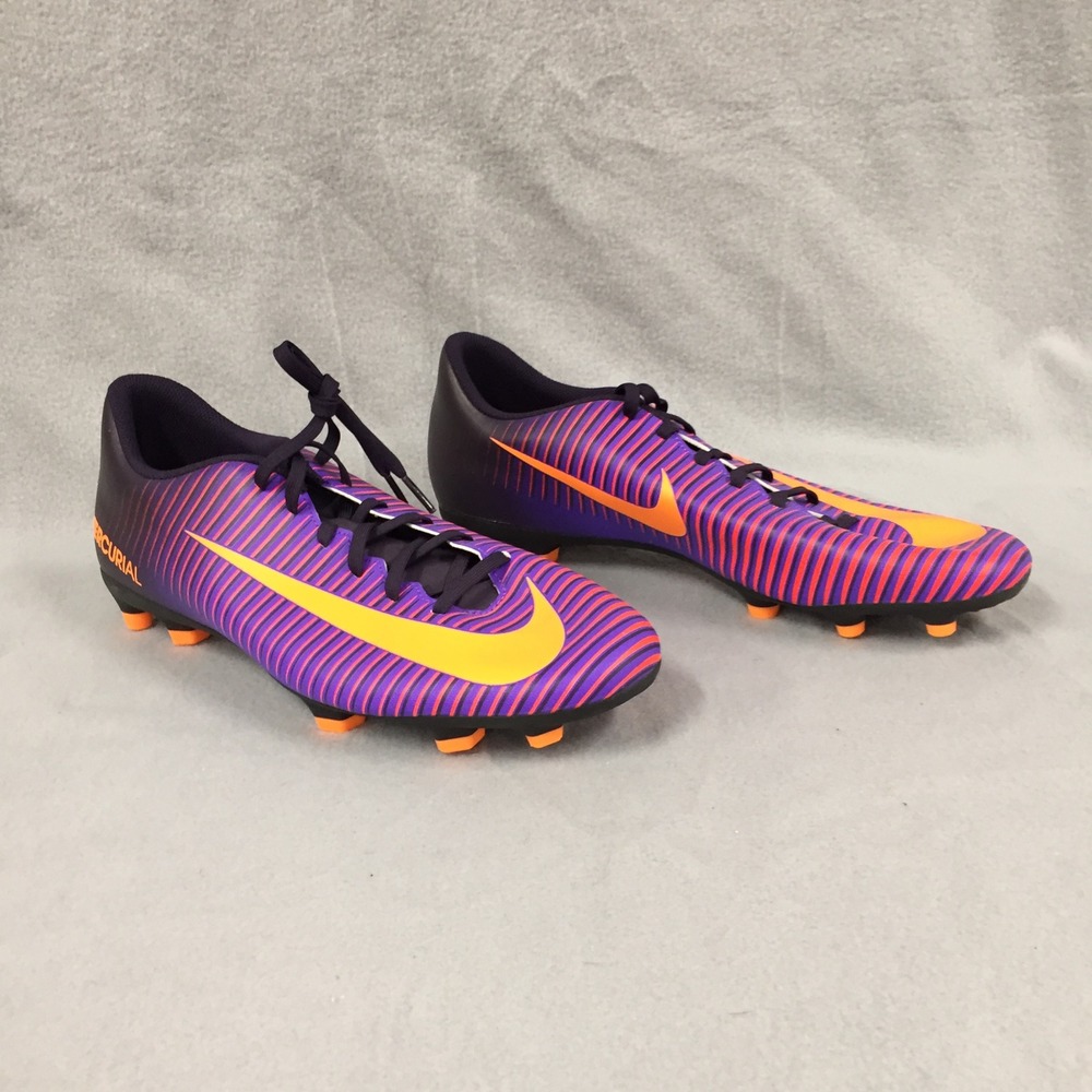 Nike Mercurial Victory VI FG Purple Orange Soccer Cleats 831959-585 Mens 11.5 - Picture 2 of 9